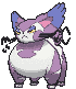 Purugly front shiny animated