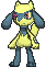 Riolu front shiny animated