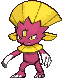 Weavile front shiny animated