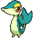 Snivy front shiny animated