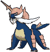 Samurott front shiny animated