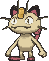 Meowth front shiny animated