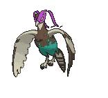 Unfezant front shiny animated
