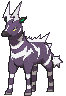 Zebstrika front shiny animated
