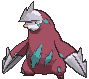 Excadrill front shiny animated