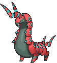 Scolipede front shiny animated