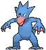 Golduck front shiny animated
