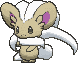 Cinccino front shiny animated