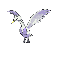 Swanna front shiny animated