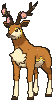 Spring Sawsbuck front shiny animated