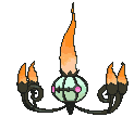 Chandelure front shiny animated