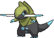 Fraxure front shiny animated