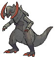 Haxorus front shiny animated