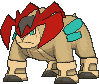 Terrakion front shiny animated