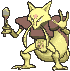 Kadabra front shiny animated