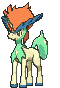 Ordinary Keldeo front shiny animated