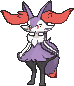 Braixen front shiny animated