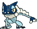 Frogadier front shiny animated