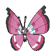 Meadow Vivillon front shiny animated