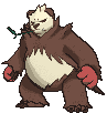 Pangoro front shiny animated