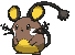 Dedenne front shiny animated