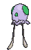 Tentacool front shiny animated