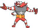 Incineroar front shiny animated