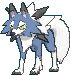 Midday Lycanroc front shiny animated