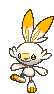 Scorbunny front shiny animated