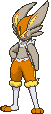 Cinderace front shiny animated