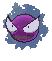 Gastly front shiny animated