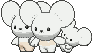 Maushold (Family of Four) front shiny animated