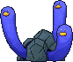 Wugtrio front shiny animated