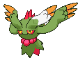 Flutter Mane front shiny animated