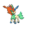 Resolute Keldeo front shiny sprites