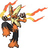 Mega Blaziken front shiny sprites