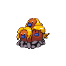 Alolan Dugtrio front shiny sprites