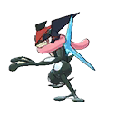 Ash’s Greninja front shiny sprites