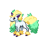 Galarian Ponyta front shiny sprites