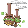 Galarian Weezing front shiny sprites