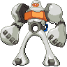 Gigantamax Melmetal front shiny sprites