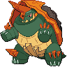 Gigantamax Drednaw front shiny sprites