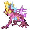 Gigantamax Low Key Toxtricity front shiny sprites