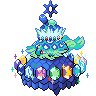 Stellar Form Terapagos front shiny sprites