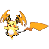 Mega Raichu Y front shiny sprites