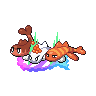 Mega Droopy Tatsugiri front shiny sprites