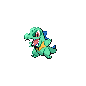 Totodile front shiny sprites