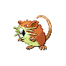 Raticate front shiny sprites