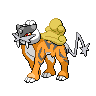 Raikou front shiny sprites