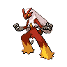 Blaziken front shiny sprites